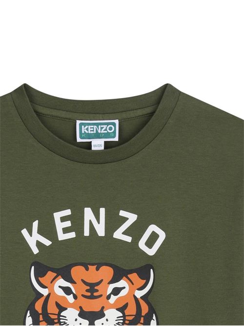 T-shirt unisex Kenzo Kids verde con tigre KENZO Kids | K6167664B